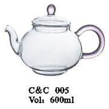 Hot Sale High Quality Handblown Glass Teapot and Warmer Set